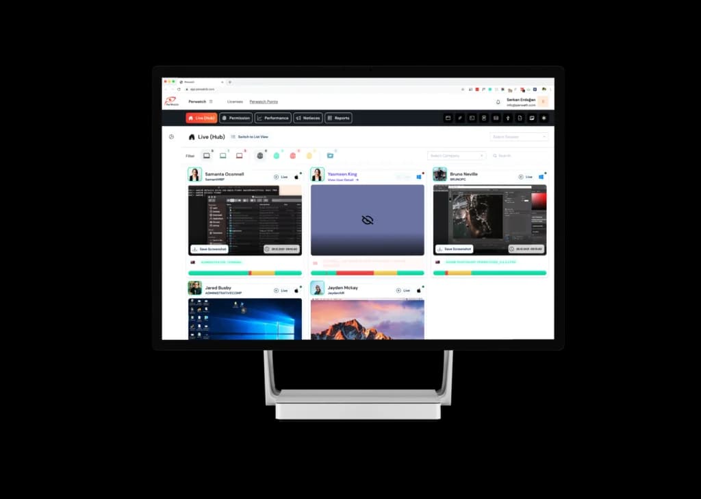 Perwatch Desktop Application Interface